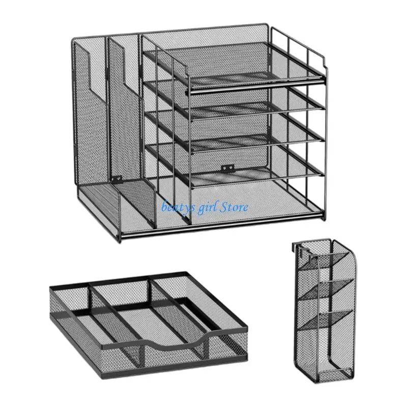 C7AB Multiple Tiers Desk Organizers File Holders Office Filing Storage for Offices