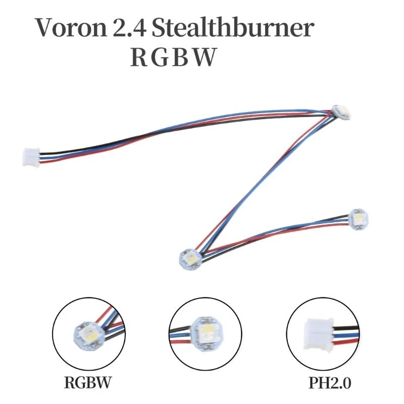 

B95C Цепь из 3 -х светодиодов RGBW Mini Complete Tllocal Complected Sdiet для Voron Stealthburner