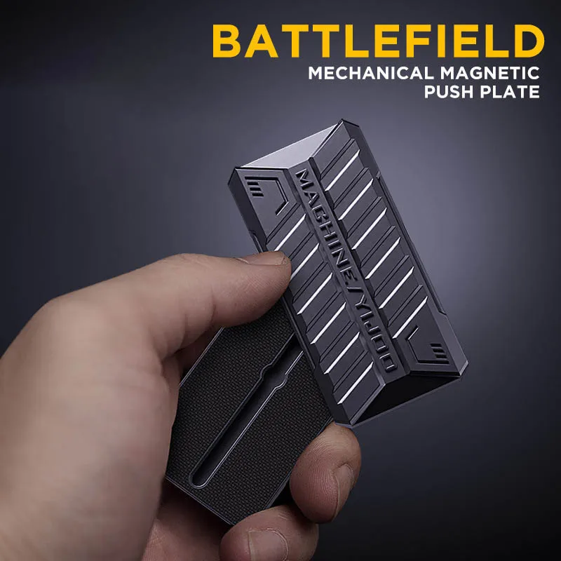 ブラックインフィニットフィジェットスライダーEDC磁気プッシュスライダーフィジェットトイADHDツール不安ストレス解消おもちゃ指先スピニングフィジェット