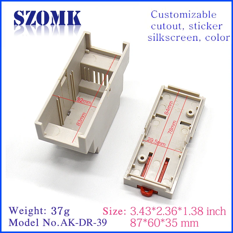 Popular Plastic Din Rail Enclosure For PCB From China Supplier