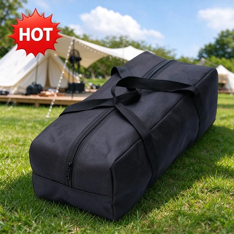 Heavy Duty Oxford Cloth Camping Storage Bag Waterproof Portable Organizer for Tent Pegs Poles Outdoor Accessories