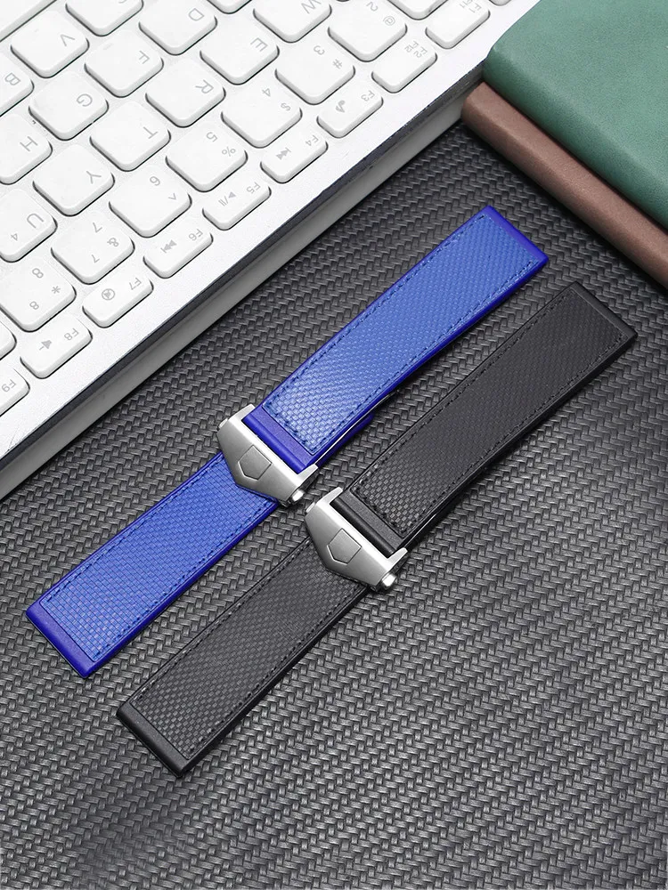 Suitable for TAG Heuer Monaco Speed Series CBL2184/2183 rubber resin watch strap