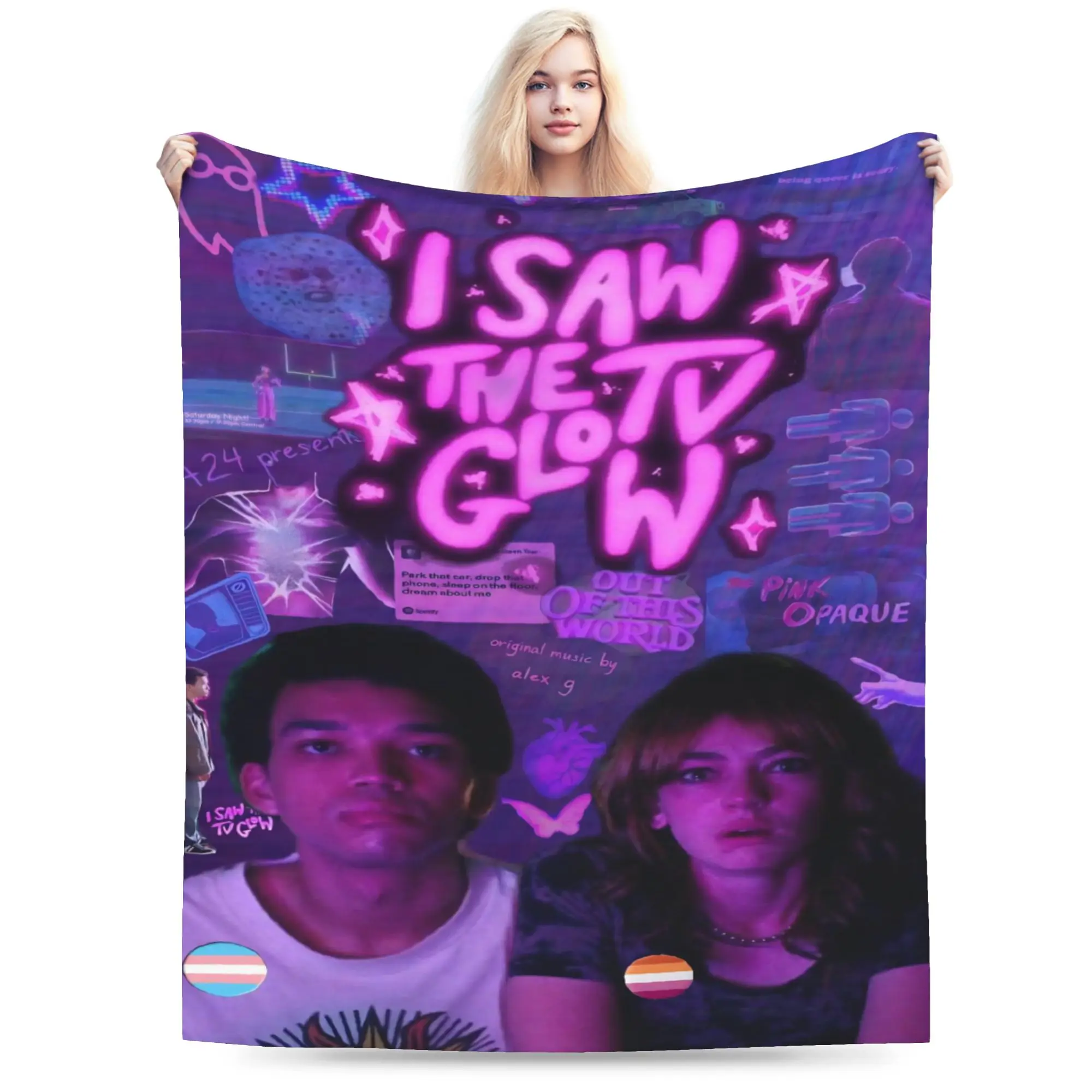 I Saw The TV Glow  Merch Blankets Super Soft Fleece  Throw Blanket Comfortable Plush Thin Quilt