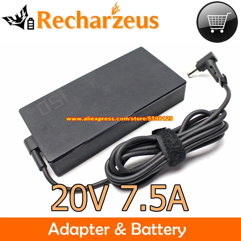 20V 7.5A 150W Ac Adapter ADP-150CH B A18-150P1A Charger For G512LI G731GW GL531GT X571GT TUF506I G731GT A17 FA706II FA5061H K571