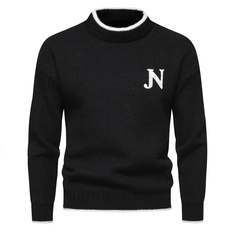 

Men's Autumn and Winter New Round Neck Warm Knit Sweater