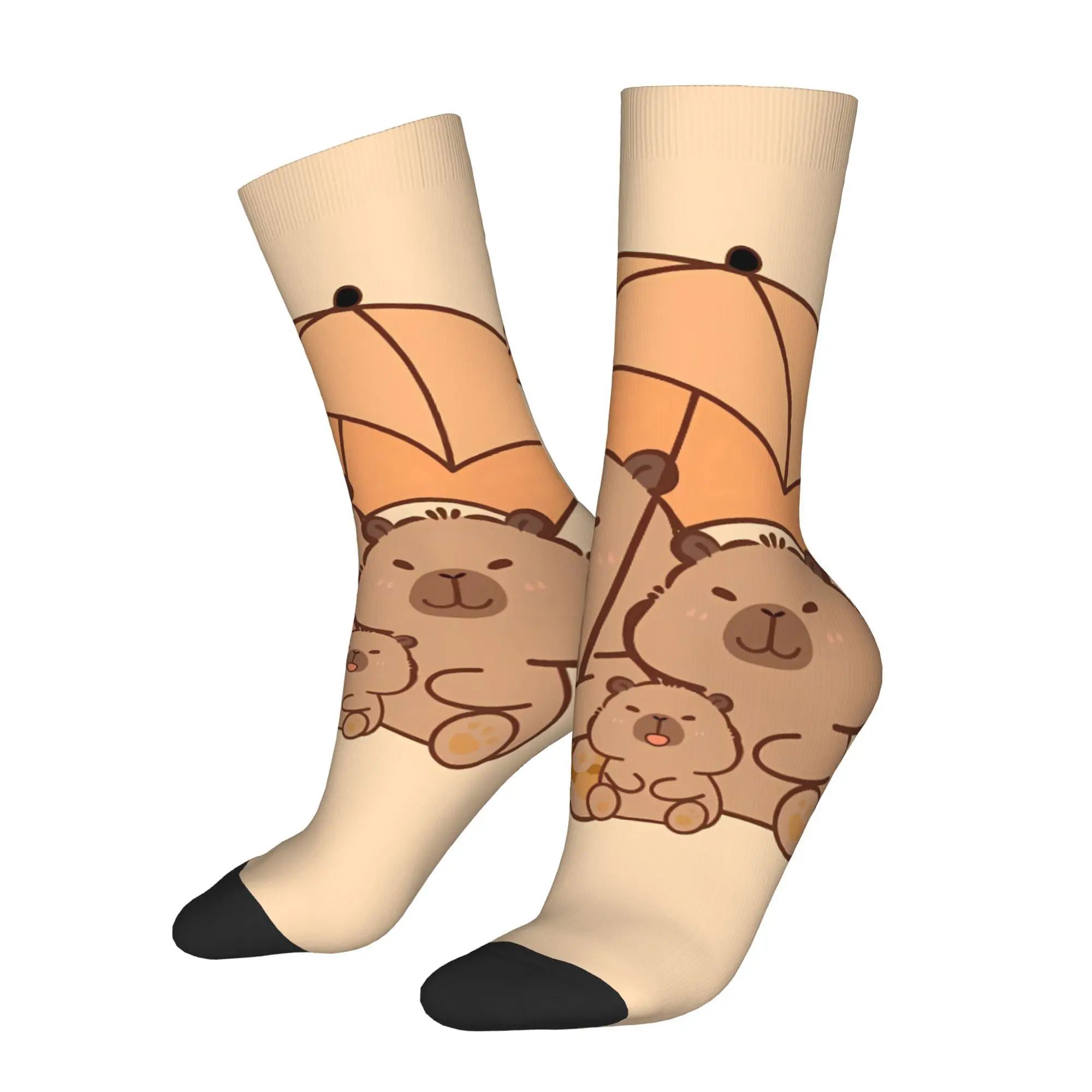 

Funny Sock for Men Capybara Pattern Hip Hop Harajuku Happy Quality Pattern Printed Crew Sock Seamless Gift