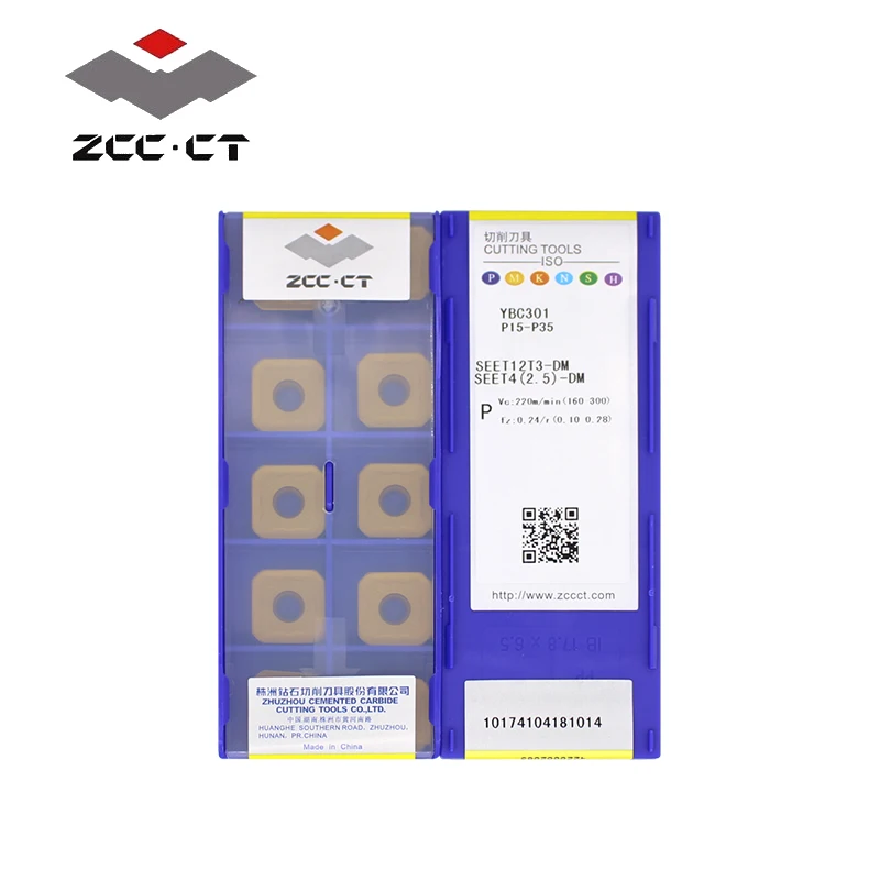 

10pcs ZCCCT 100% Original SEET12T3-DM YBG202 DF YBC301 EM YBM251 YBM351 YBG205 YBG302 YD101 YD201 YBD152 YB9320 Carbide Inserts