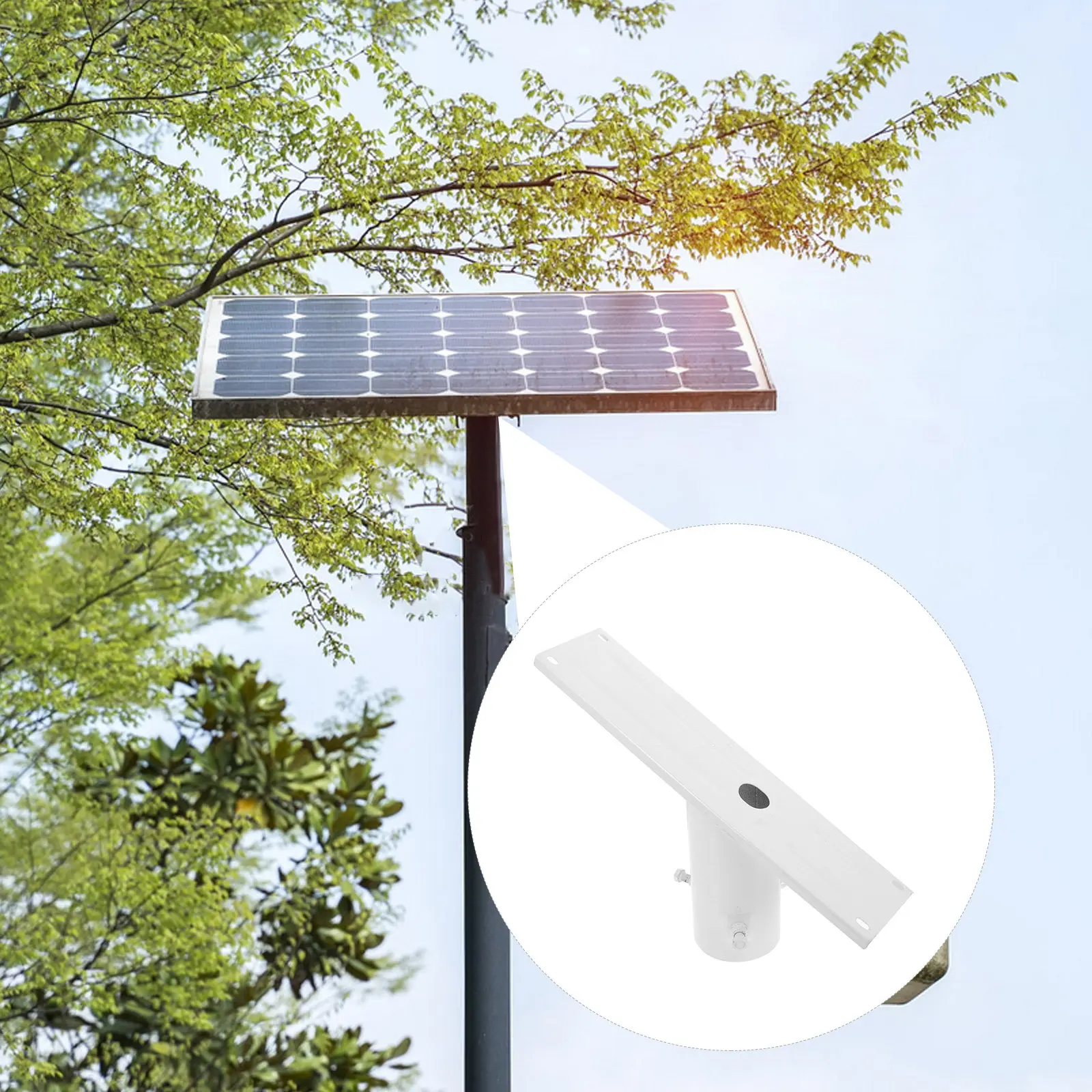 

1Set Robust Iron Solar Panel Mounting Bracket Fixing Included Screws Solar Panel Holder Stand Outdoor Garden Yard