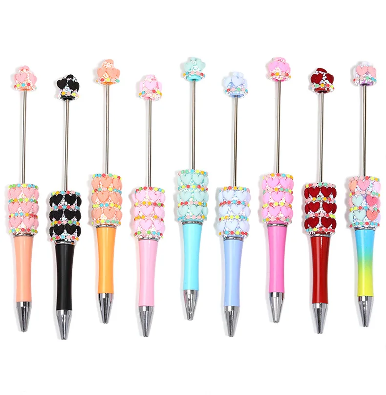 

Набор из 10 новых креативных ручек с бриллиантовыми бусинами, роскошные блестящие шариковые ручки, вращающиеся, для творчества, подарочные, корейские канцелярские товары