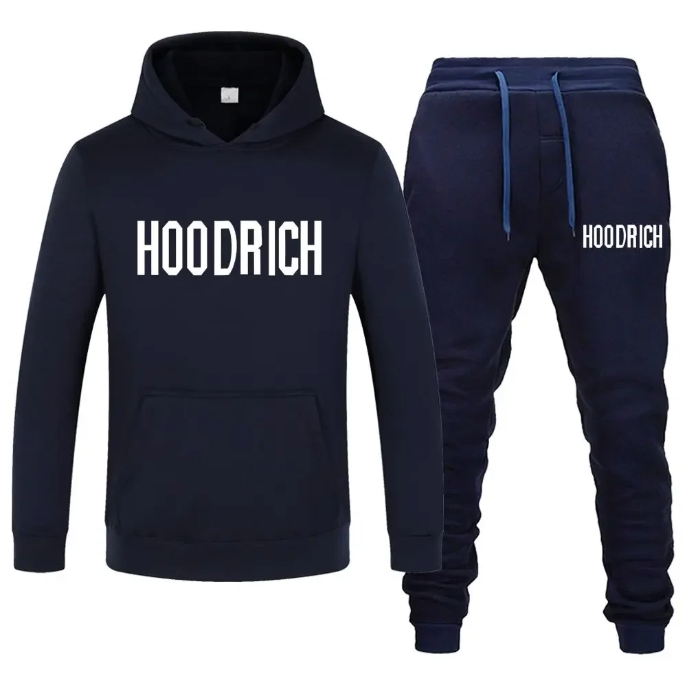 2024 AliExpress Hooded Sweater Set HOODRICH Letter Printing Set Casual Factory Direct Sales Clothes for Men Tracksuit Hoodies