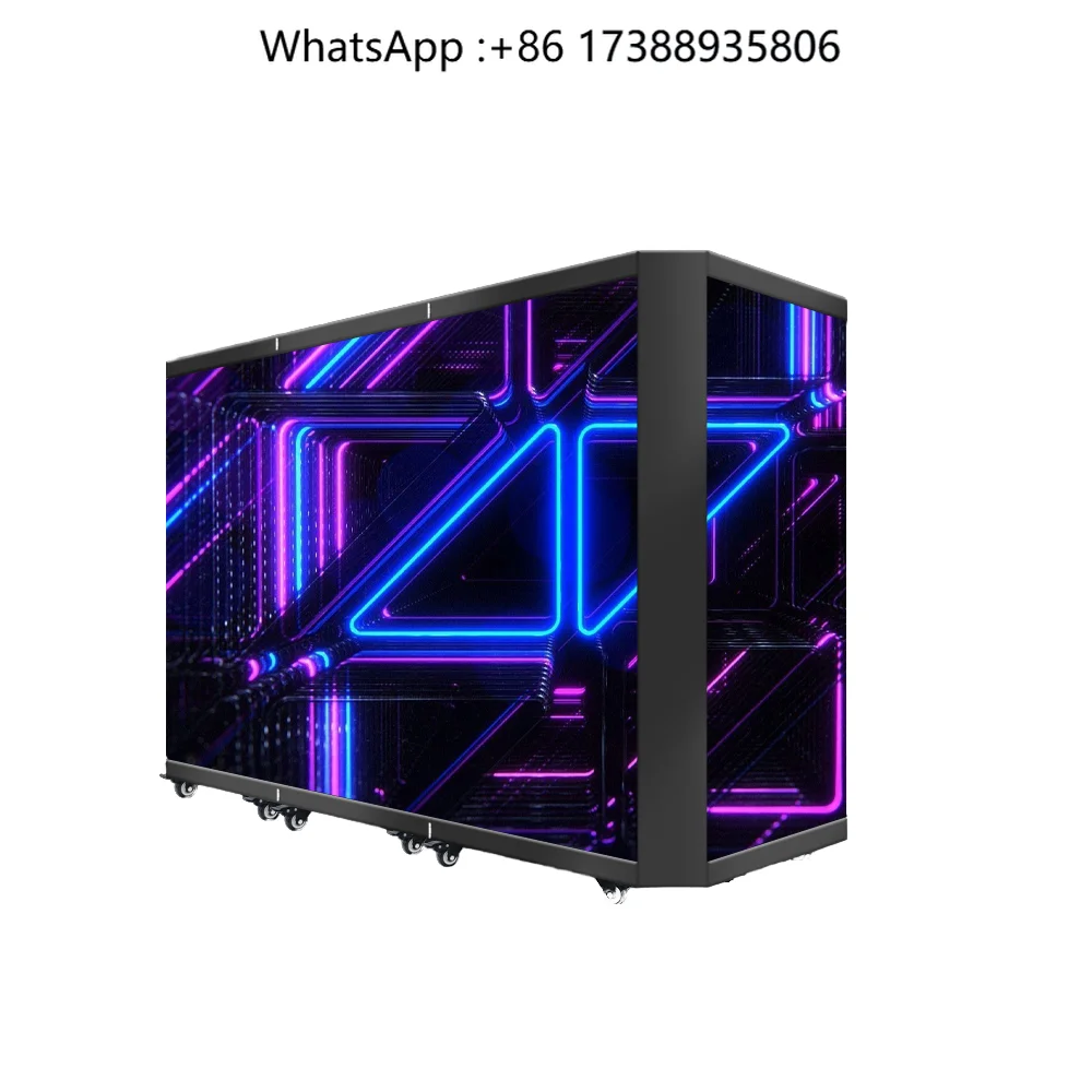 High Resolution  LED Screen With Wide Viewing Angle and Fast Lock Foldable LED DJ Booth for Party Exhibition Commercial Activity