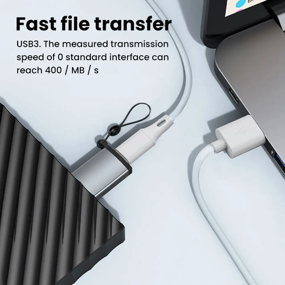 سبائك الألومنيوم المحمول القرص الصلب HDD USB C إلى USB 3.0 مايكرو B محول أنثى إلى ذكر نوع-C OTG محول لسامسونج Note3 S5