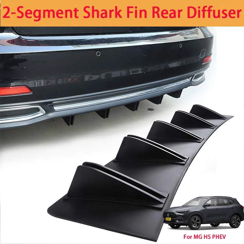 For MG HS PHEV Shark Fin Rear Diffuser Split Chassis Spoiler Auto Aerodynamic Parts Aerodynamic Modification