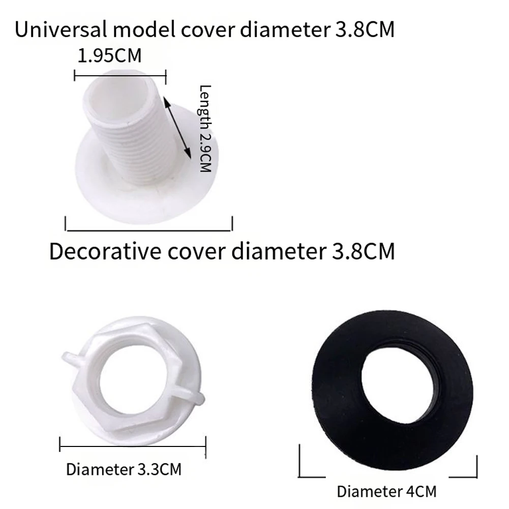 Diameter 4.3cm 1.69in Kitchen Faucet Basin Cover High-quality Plastic Long-term Use Tidy Kitchen Versatile Use