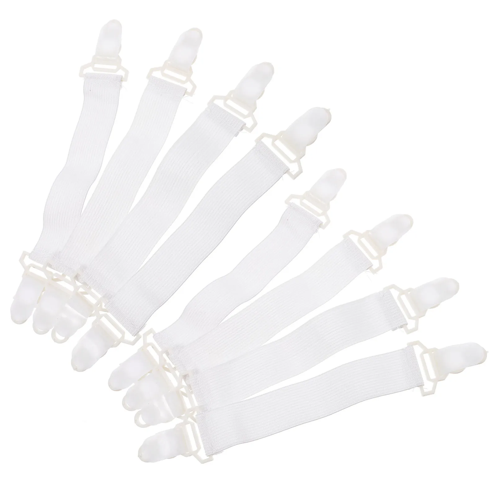 

16pcs Bed Sheet Clips Fasteners Plastic Secure Hold Easy Use Versatile Design Bedding Accessories Sheet Straps Grippers