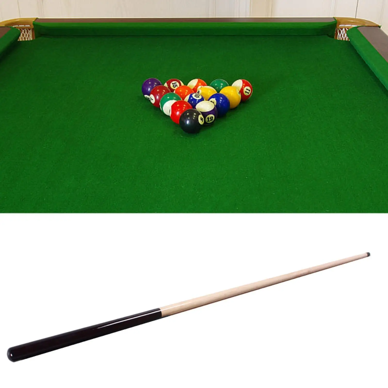 

Бильярдная палка 42,13 дюймов, короткий деревянный бильярдный кий для начинающих игровых в доме в бассейне