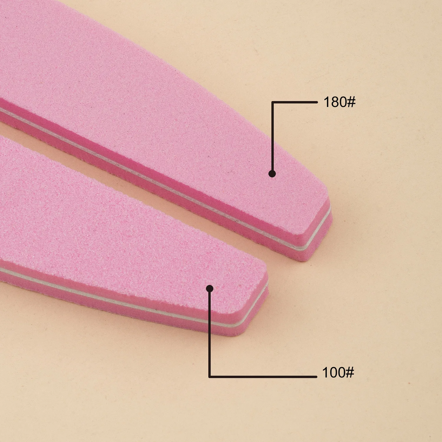 5/10 pçs 100/180 prego lixar moagem buffer blocos de polimento arquivos de unhas dupla face esponja placa arquivos de buffer de unhas salão de beleza