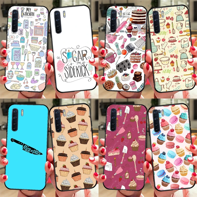 Baking Cook Chef Case For OPPO A52 A72 A5 A9 A53 A53S 2020 A54 A74 A94 A3S A5S A83 A91 A1K A15 Back Cover