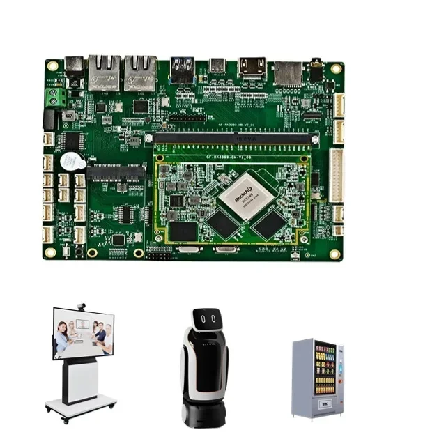 Placa ARM con procesador RK3399 MPU de 64 bits a 1.8GHz, placa Android integrada compatible con tablet PC, robots, señalización digital, etc.