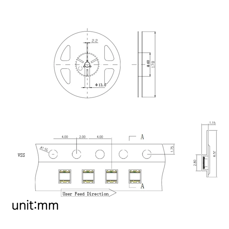 New 400Pcs WS2812 2020 LED Chip 4Pins Mini White PCB Addressable Digital RGB Full Color LED Chip DC5V For LED Strip Screen