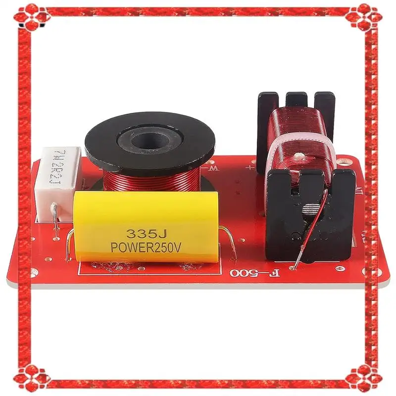 Système de haut-parleurs bidirectionnels, 3 pièces, livraison en 24 heures, filtres croisés Audio, distributeur de fréquence en plastique rouge 130W