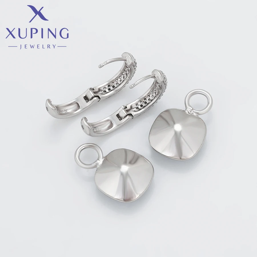 Xuping Jewelry Fashion Charm Jewellery Crystal Drop Earrings with High Quality Rhodium Color for Women Party Gift A00606268