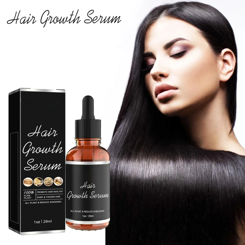 Hair Growth Serum Moisturizing Strengthening Shine Improves The Appearance of Thinning Hair Nourishes The Scalp