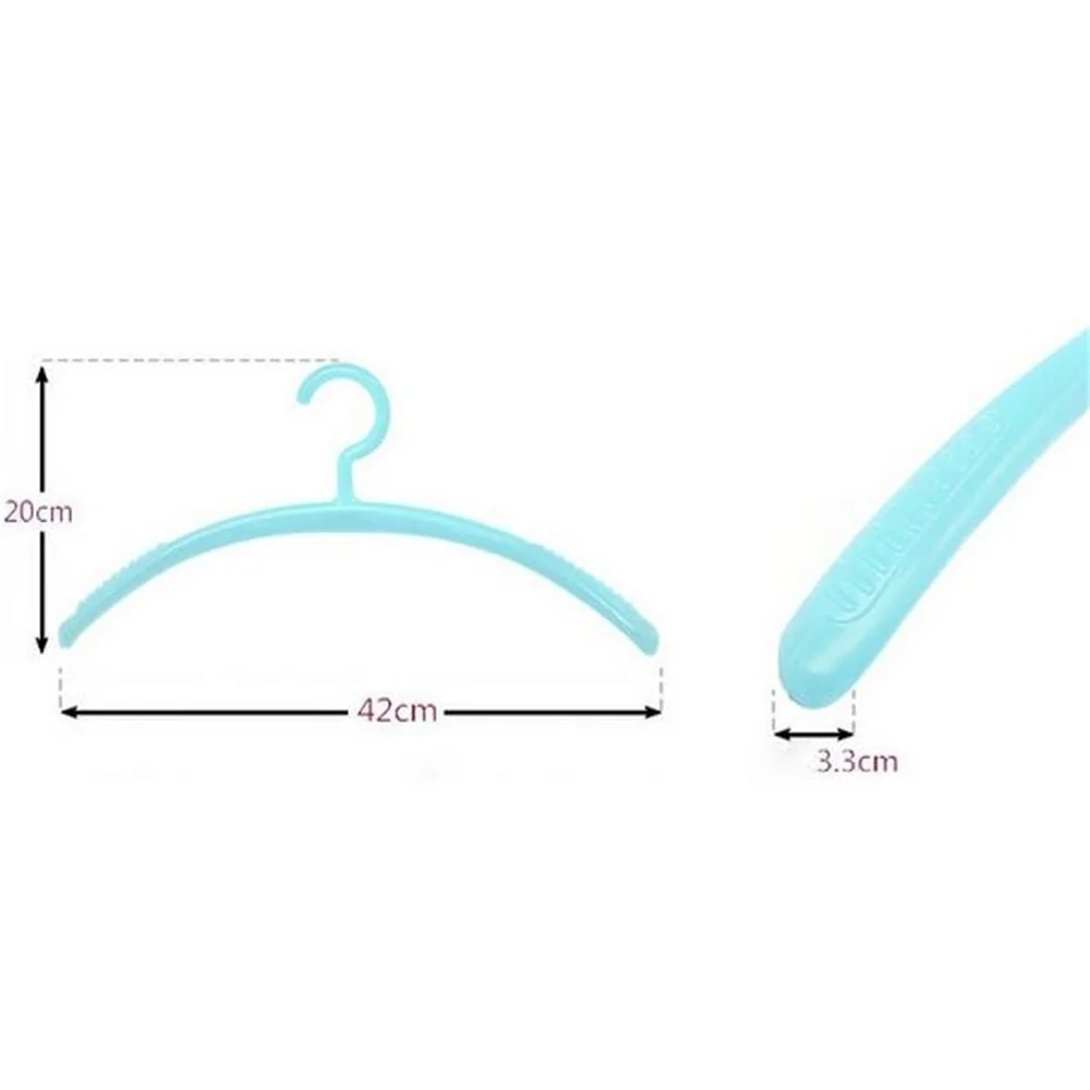 Thickened Crescent Plastic Hanger Candy Color Non-slip Skirt Display Rack Widen No Trace Adult Coat Hanger Clothing Racks