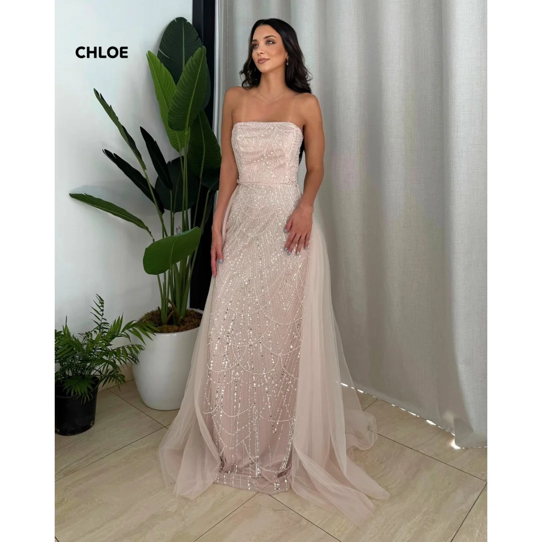 

Line A Elegant Party Dresses Luxury 2025 Luxury Evening Dress Custom Made Dresses for Special Occasions Off-shoulder Sleeveless