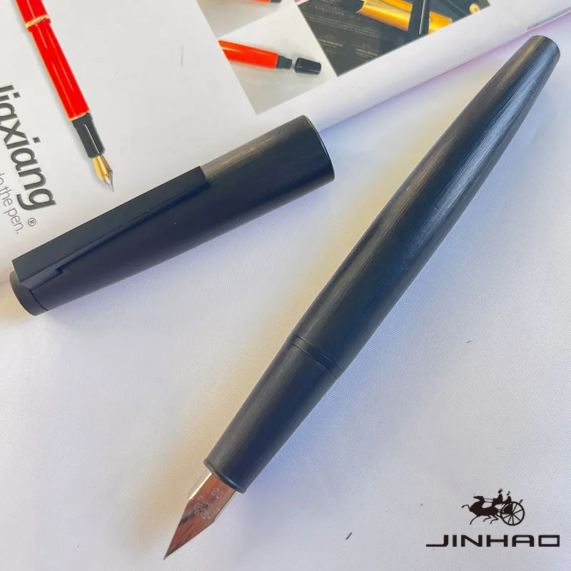 1 Stück JINHAO 80 Carbon Fiber Series Silber/Grauer Clip Iridium Füllfederhalter – Detail 4