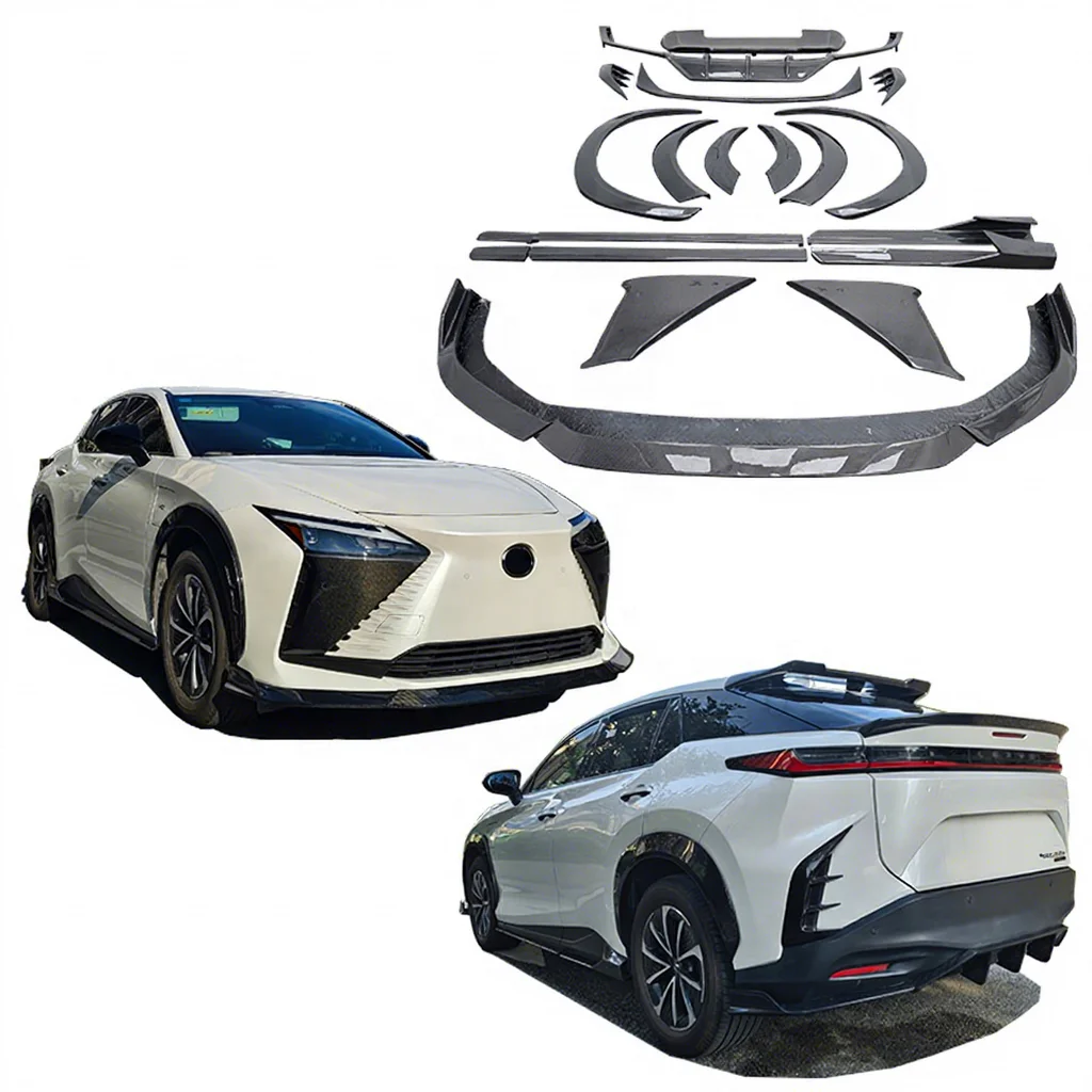 

Carbon Fiber Car Body Kit for Lexus RZ 300e 450e 2022+ Front Lip Side Skirts Rear Diffuser Spoiler Wheel Eyebrow Top Wing