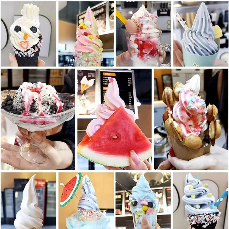 Automatic Ice-Cream Maker Machine Single Head Ice Cream Maker Frozen Yogurt Ice Cream Machine With Precooling Preservation