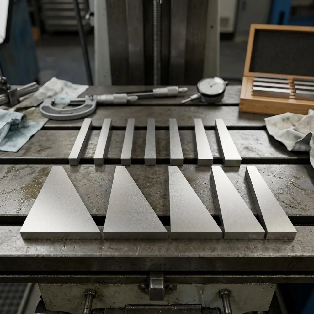 12PCS Angle Gauge Blocks Made from Hardened Steel for Setup and Calibration in Workshop and Production Settings