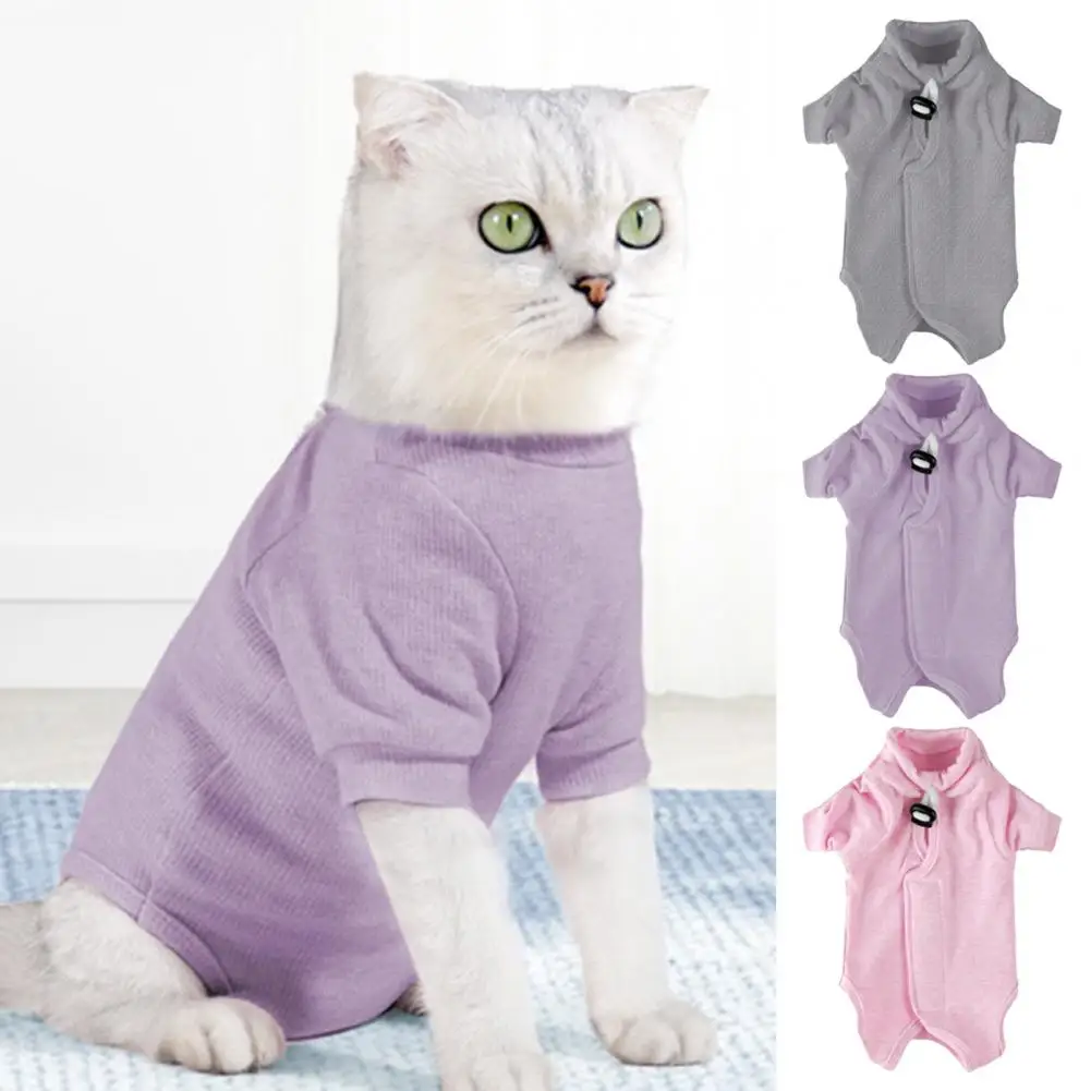 Feline Surgical Recovery Clothing Pet Surgery Recovery Clothes Cat Neutering Weaning Suit Set for Kitten for Post-op