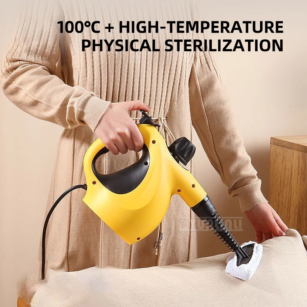 ماكينة تنظيف بالبخار عالية الضغط سعة 450 مل، منظف مطبخ منزلي متعدد الوظائف مع فوهة قابلة للتعديل للاستخدام المنزلي
