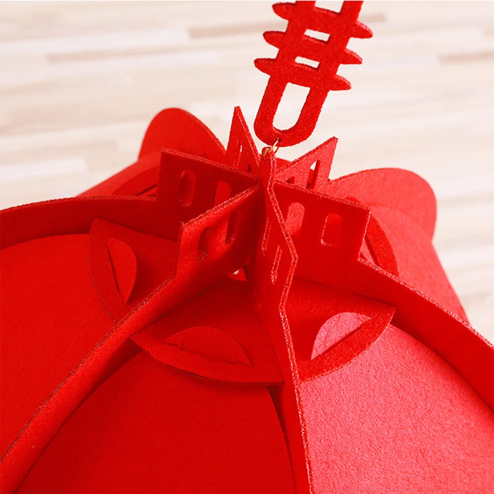 1 قطعة ثلاثية الأبعاد كلمة ورقة فانوس معلق الديكور مهرجان حفل زفاف غير المنسوجة النسيج طوي السنة الجديدة منتصف الخريف