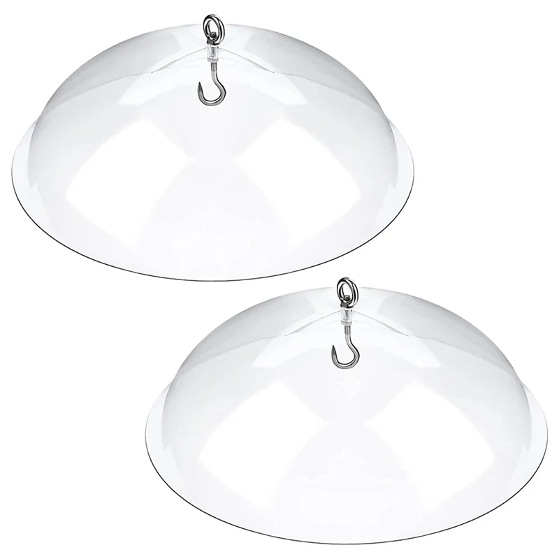 

2 Pack Bird Feeders Protective Cover,Dome Protective Dome,Rain Protective Cover for Hanging Bird Feeders for Garden