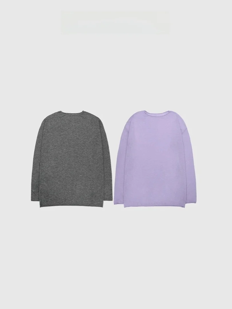 

Tang Jialing Sister Cotton Cloud Dr Faion Simple Water Soluble Silhouette Knitted Sweater BFFAB023HK Women's Silk ...