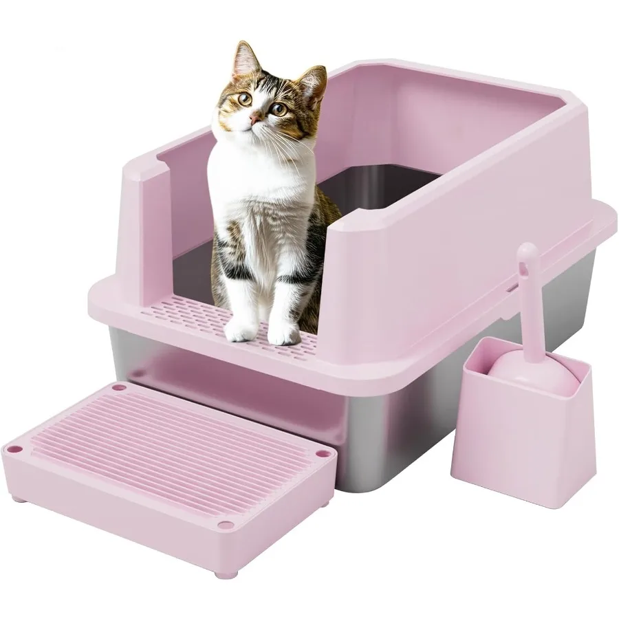 bac-a-litiere-semi-ferme-en-acier-inoxydable-pour-chats-de-petite-a-grande-taille-grand-bac-a-litiere-inodore-design-ideal-pour-dans
