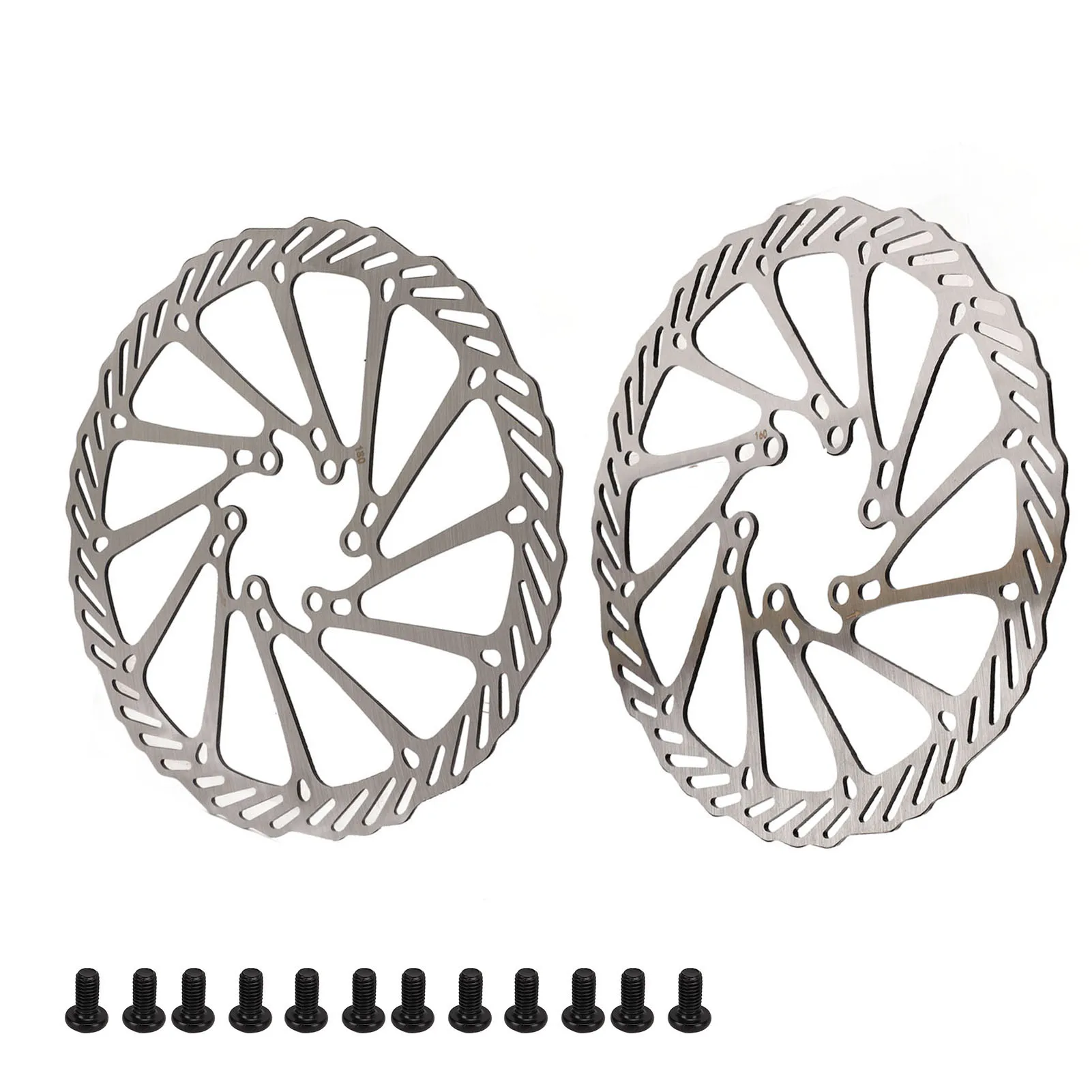 

2 шт. роторы дискового тормоза для велосипеда, легкие, быстрое рассеивание тепла, стальные дисковые тормоза для горного велосипеда высокой твердости