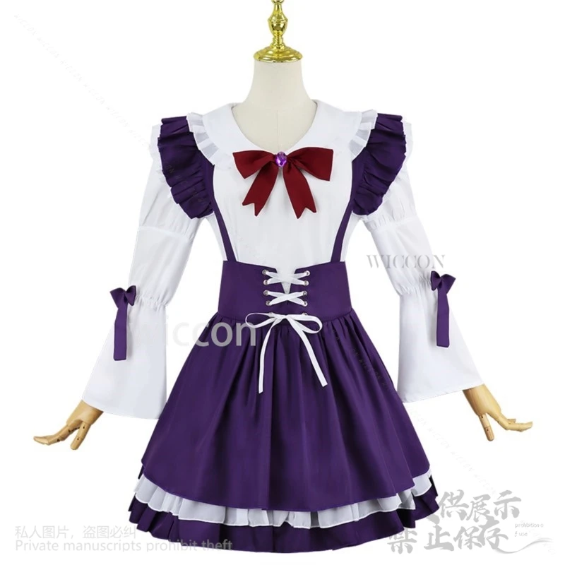 Disfraz de Anime Gushing Over Magic Girls, disfraz de Hiiragi Utena, vestido de sirvienta, pelucas de Lolita para niña y mujer, fiesta de Halloween personalizada