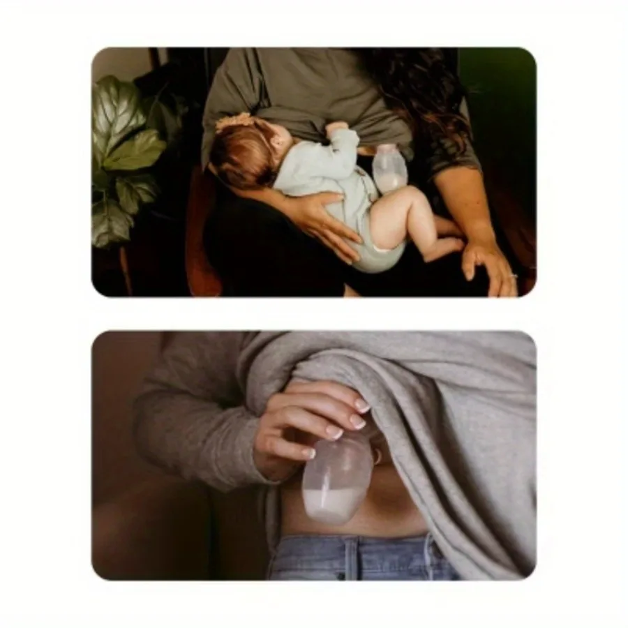 Breast Pump (without suction cup base and white flower plug) - 4 oz. Dishwasher Safe， breast feeding