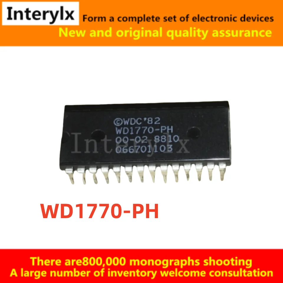 1Pcs/Lot WD1770-PH WD1770-PH-00-02 DIP-28 package straight disk controller chip