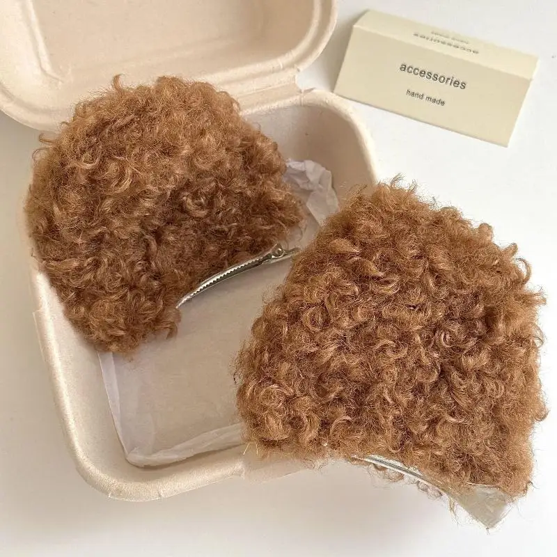 [ZYAS] 1 Paar neue süße Haarspangen mit Welpenohren für Mädchen, Plüsch-Haarspange, Kawaii-Haarspangen, Kopfbedeckung, Kinder-Haarschmuck, Geschenke – Detail 8