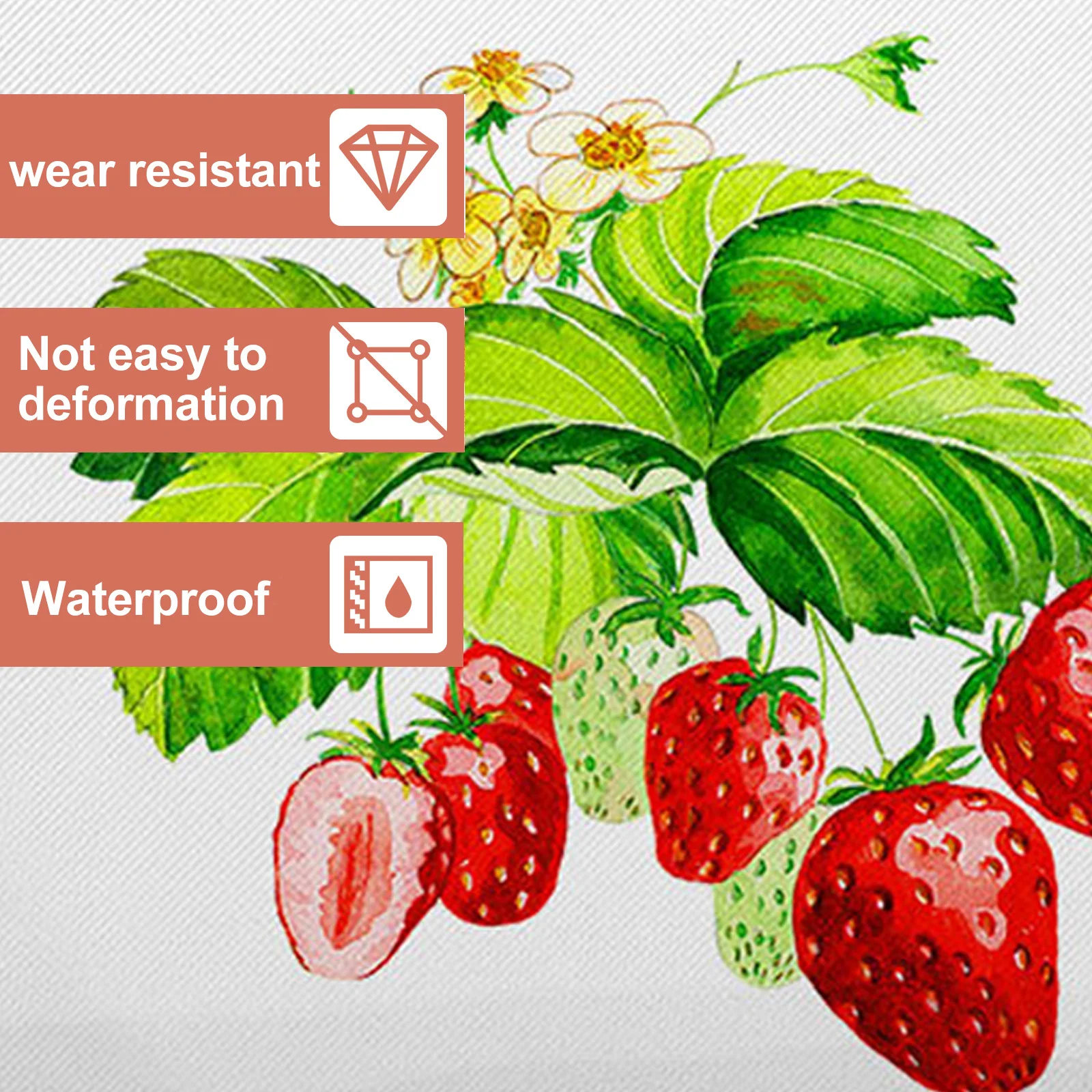 

Strawberry Printed Makeup Bag Mini Pouch For Women Travel Toiletry Organizer Small Zipper Pouch Teen Girls Lipstick