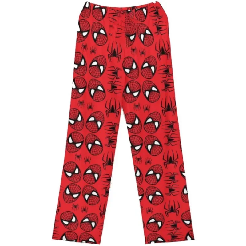 Kawaii Spiderman Pajamas Pants Spider-man Cosplay Casual Trousers Homewear Women Sleep Bottoms Summer Pyjama Pants Costume