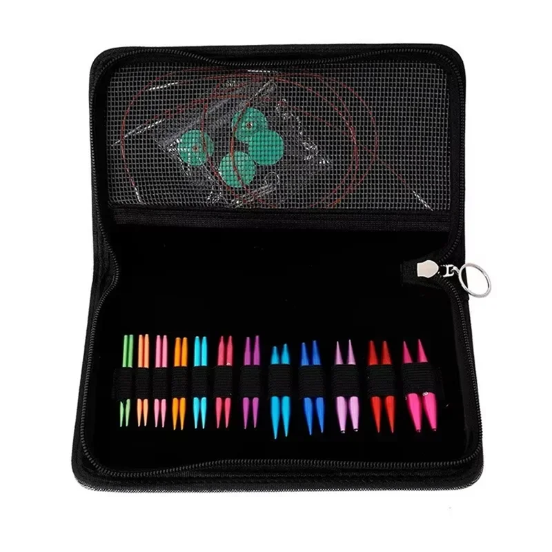 A59E-Mini 5.5 سنتيمتر الألومنيوم التعميم إبر الحياكة مجموعة كم طوق إبرة للإزالة حلقة إبرة مجموعة الخياطة