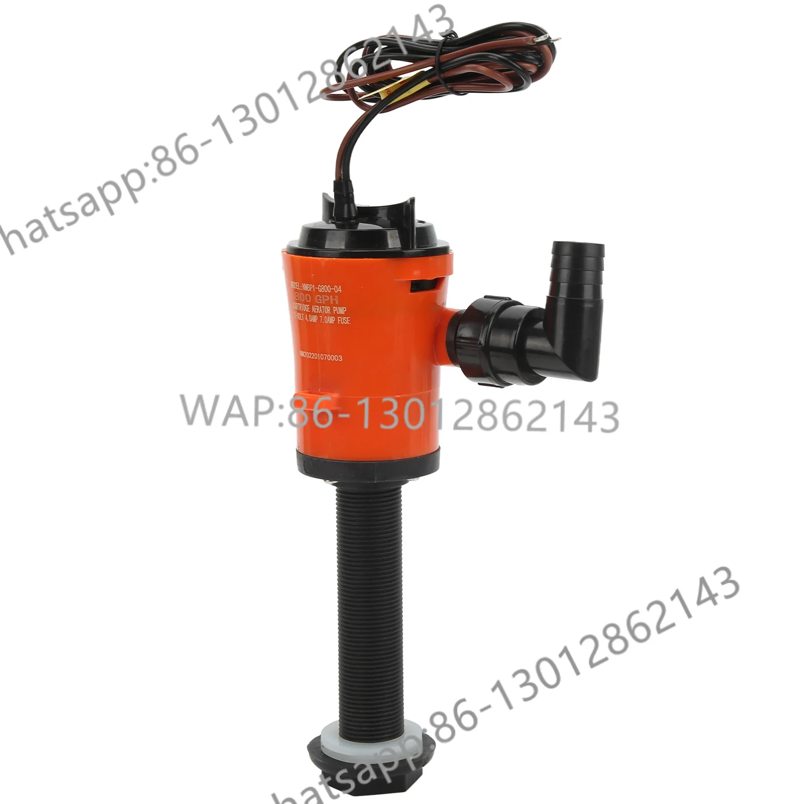 800GPH 12V 4.0A portable submersible fish boat Aerator Liveswell pump ship bottom pump