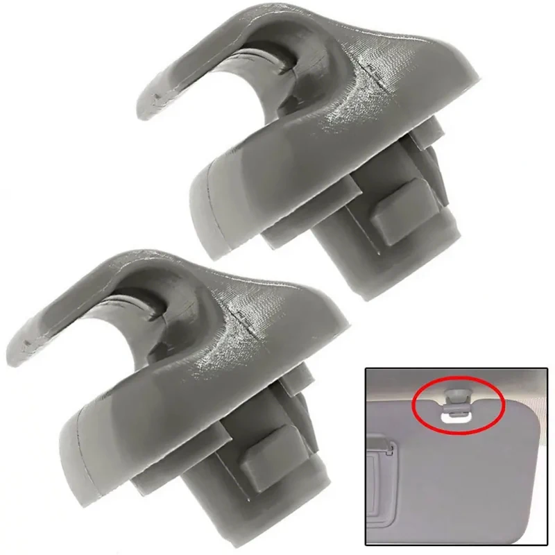 

2Pcs Plastic Sunshade Clamp Compatible For Honda Accord 98-07 Civic 96-04 CR-V 07-11 Element 03-05 88217S01A01ZA Sunshade Parts