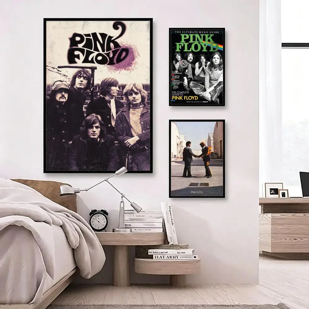 band Pink Floyd Poster Poster HD Waterproof Self-adhesive Art Print Wall Decor for Bedroom Living Room Gift